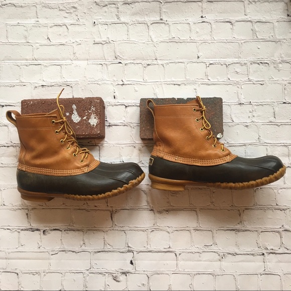 Vintage L.L. Bean Duck Boots Brown - Picture 2 of 8